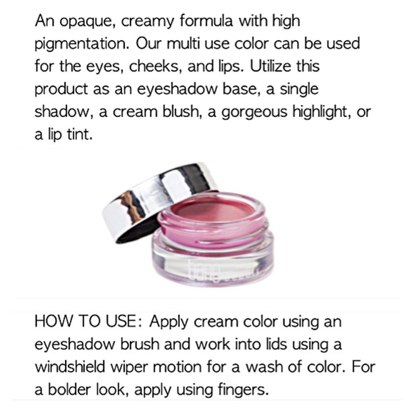 NIB BANG BEAUTY CREAM COLOR “Dolce Pink” MULTI USE COLOR Highly Pigmented - Picture 9 of 11